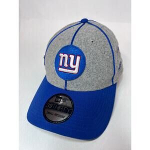New York Giants New Era 39Thirty Size Small/Medium Baseball Hat Cap Gray Blue